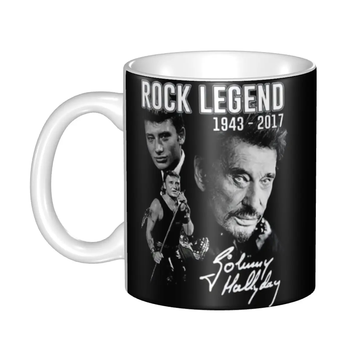 Home Textiles France - Johnny Hallyday Coffee Mugs DIY Custom