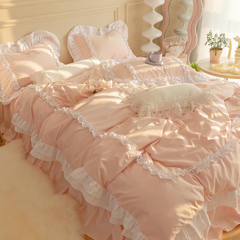 Home Textiles France - INS Korean Princess Bedding Kawaii Ruffle