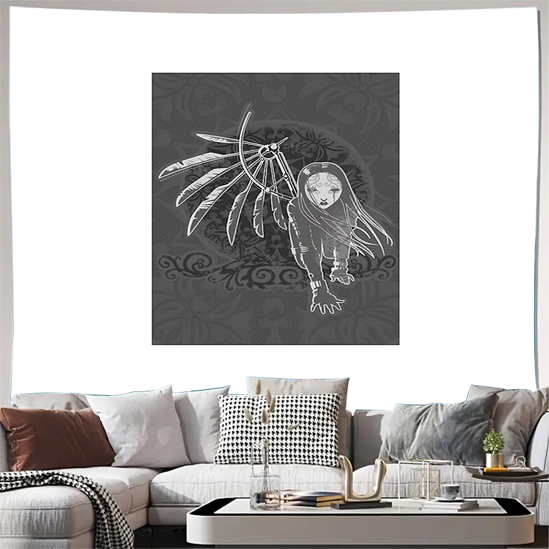 Home Art Textiles - Bohemian Tapestry Wall Hanging Aesthetic Room
