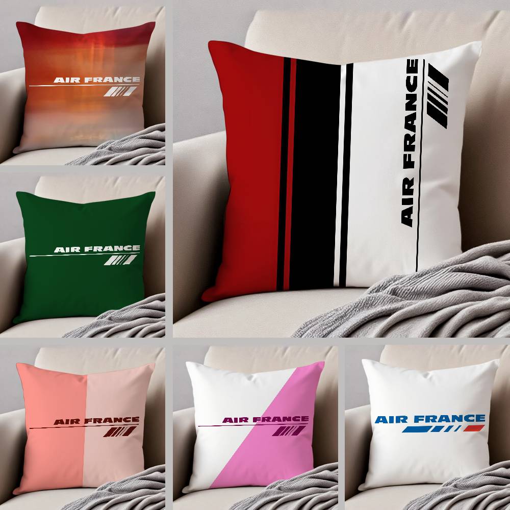 Home Textiles France - Air France Pillow Case Pattern Printed