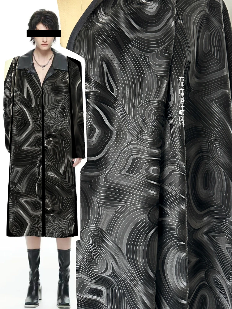 Home Textiles Wholesale - Black PU Leather Fabric Designer Jacket