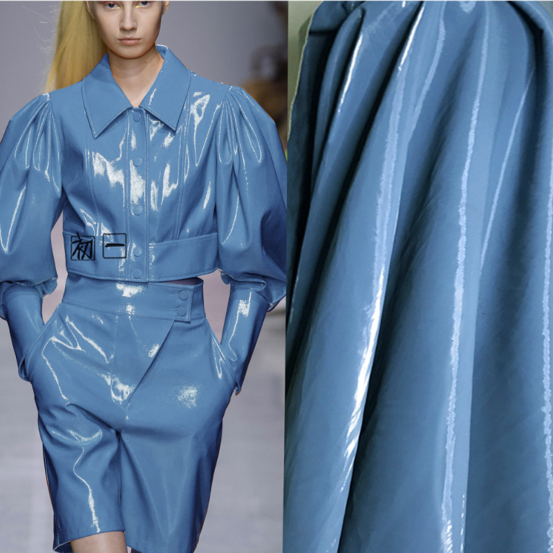 Home Textiles Wholesale - Sky Blue Bright Coating Washed PU