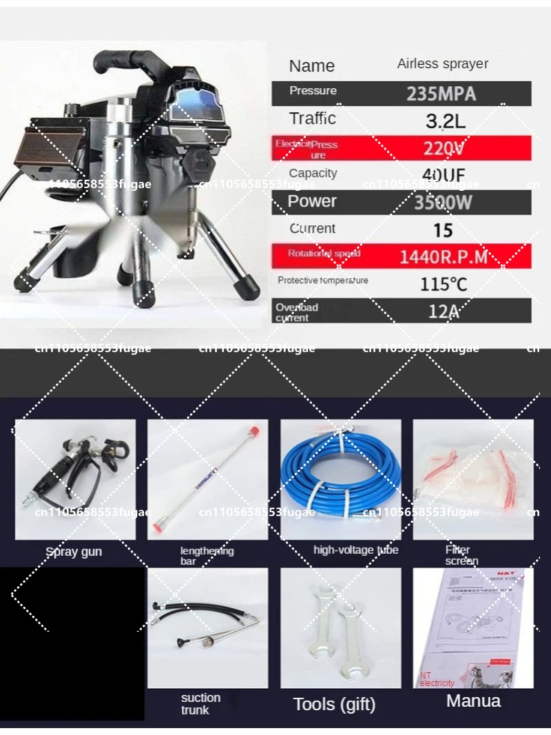 Professional 3.2L Airless Spra - Home Textiles Industry avis et prix