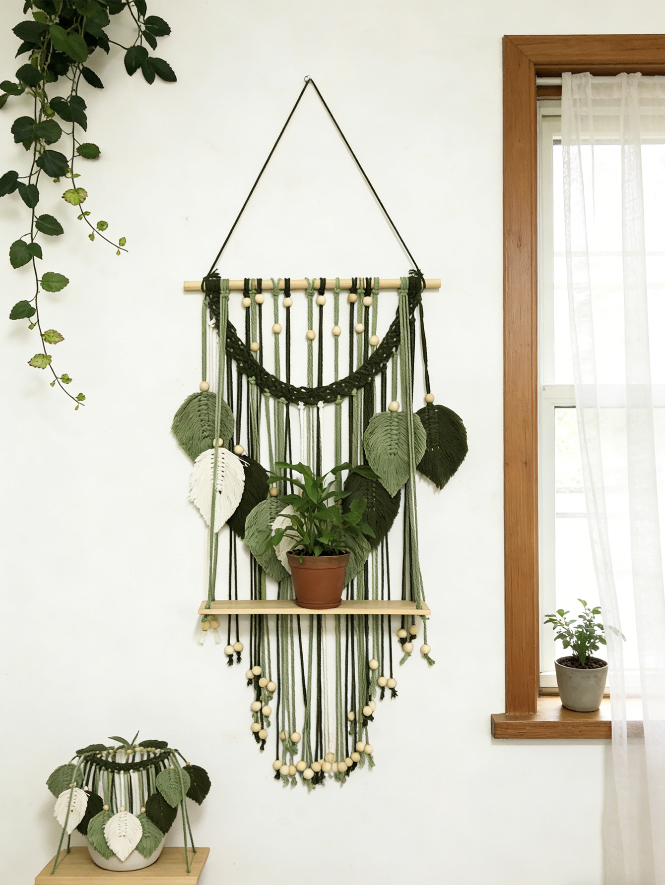 Boho Macrame Wall Hanging Shel - Home Art Textiles avis et prix