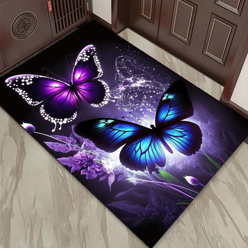 Vibrant Butterfly and Purple F - Home Art Textiles avis et prix