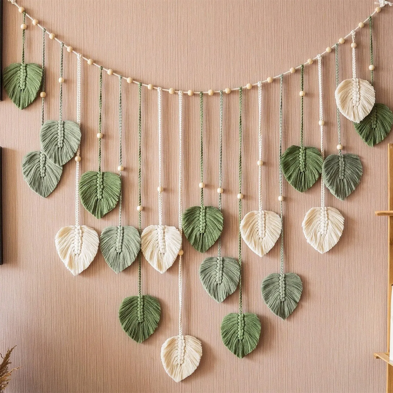 1 Pc Green Leaves Garland, Mac - Home Art Textiles avis et prix