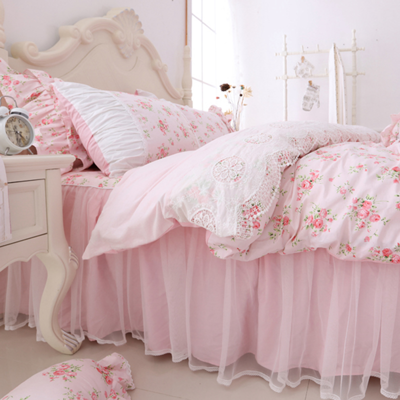 100% Cotton Lace Princess Bedd - Home Textiles France avis et prix