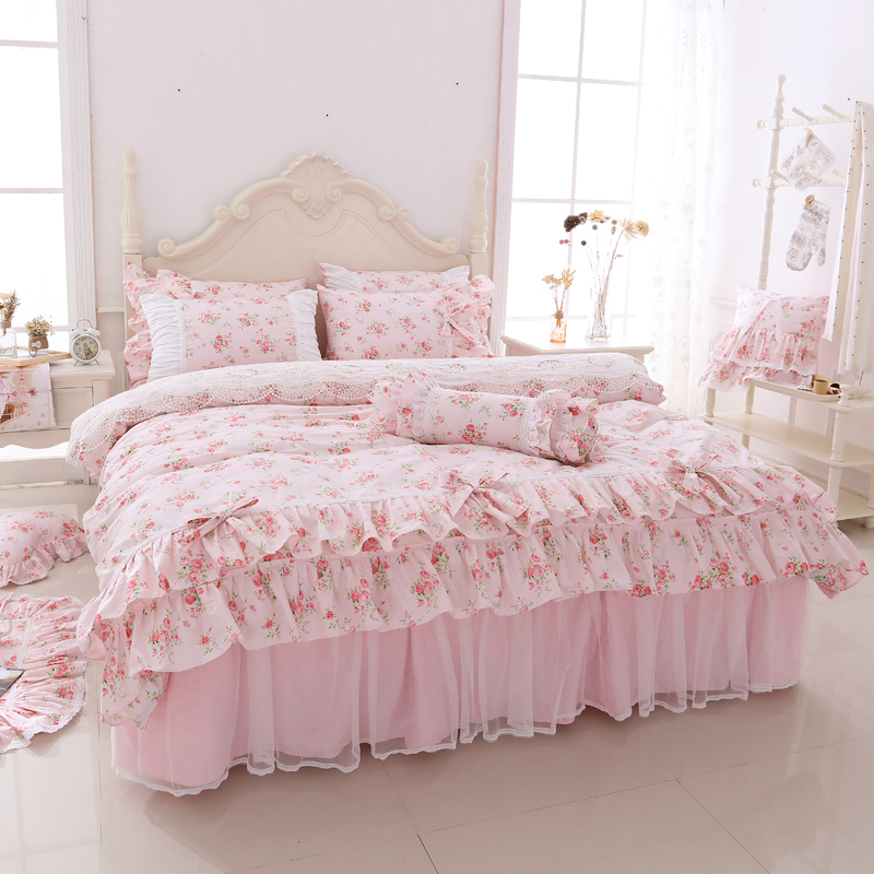 100% Cotton Lace Princess Bedd - Home Textiles France avis et prix