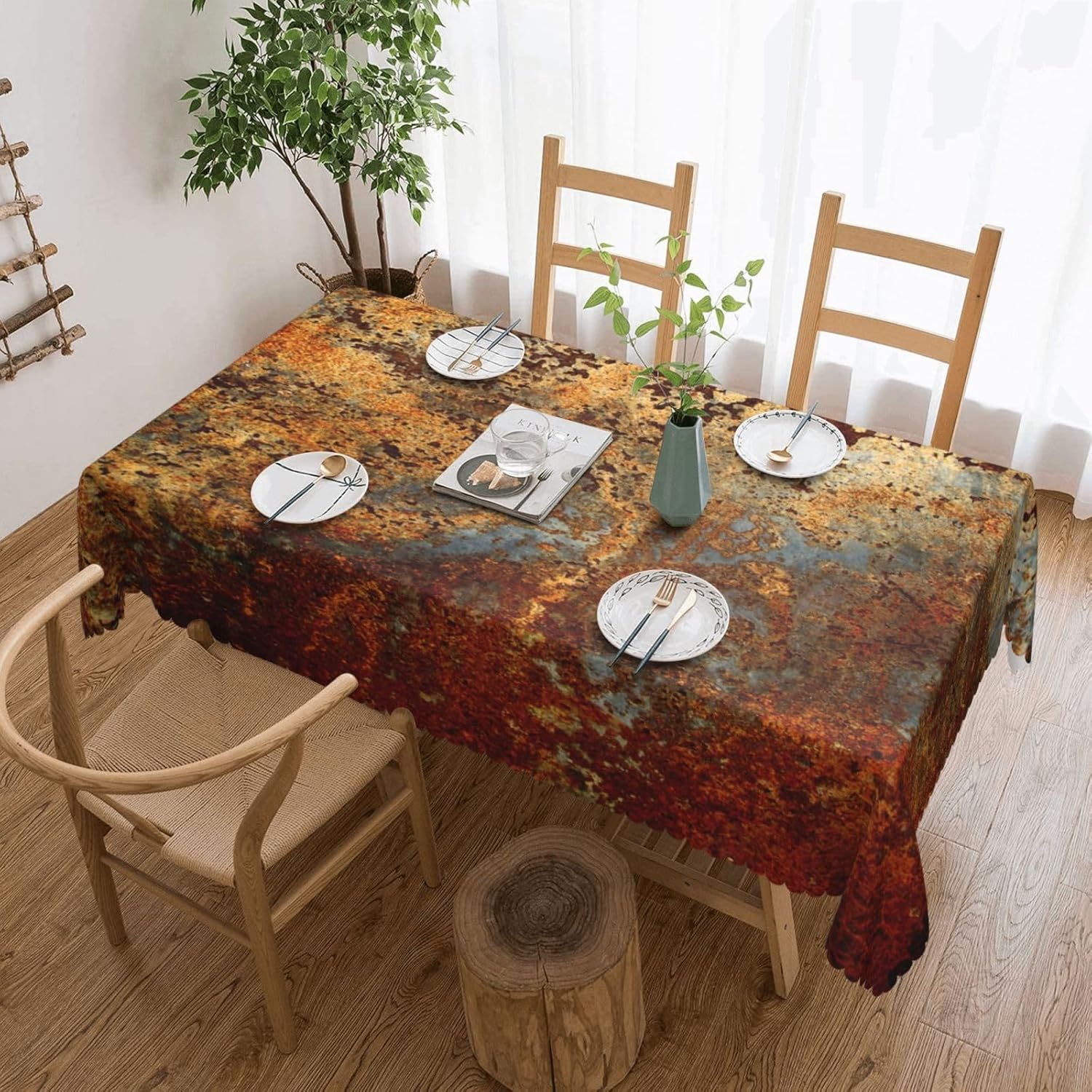 Industrial Brown Rust Metal Ta - Home Textiles Industry avis et prix