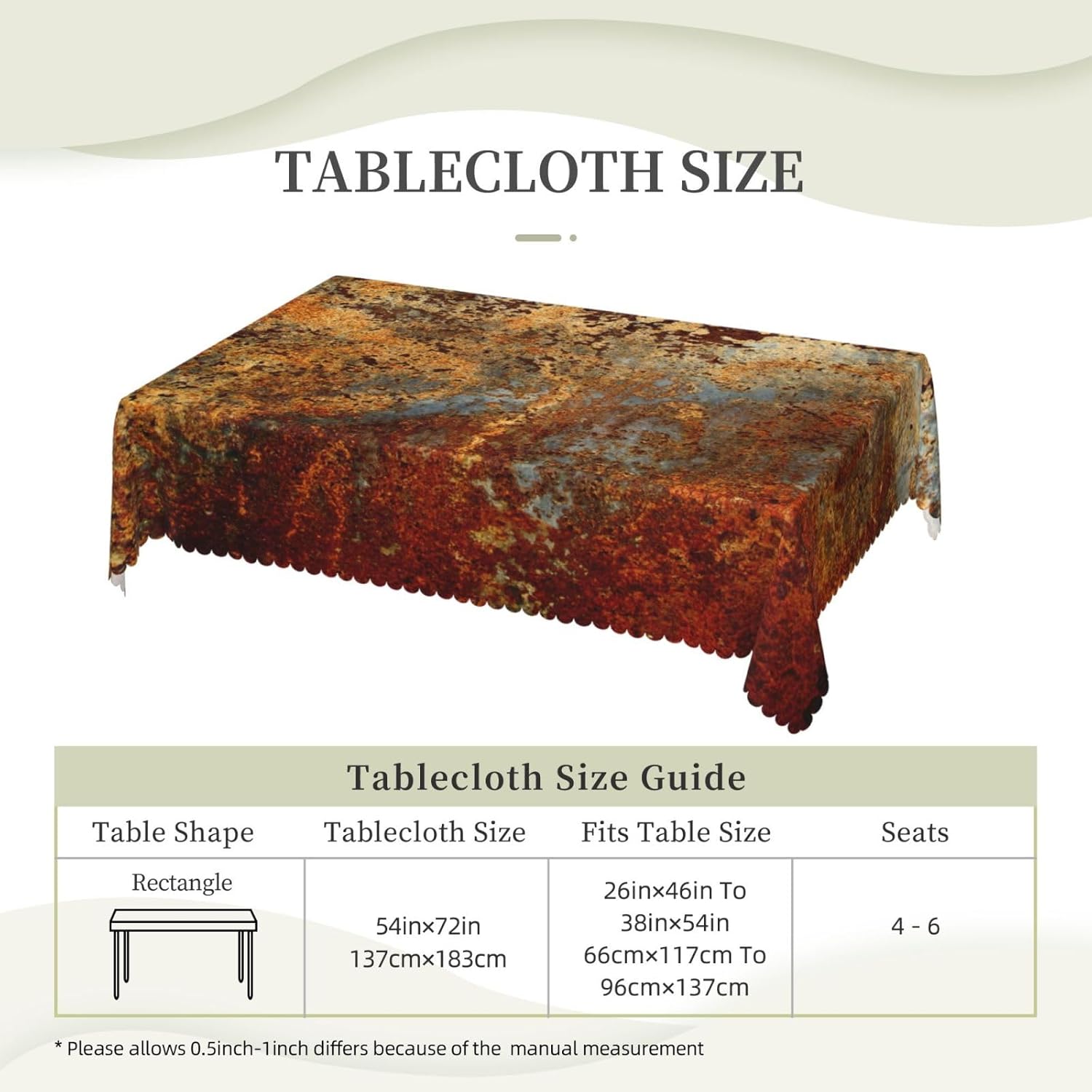 Industrial Brown Rust Metal Ta - Home Textiles Industry avis et prix