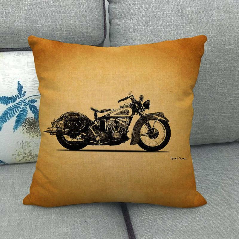 Retro industrial-style motorcy - Home Textiles Industry avis et prix