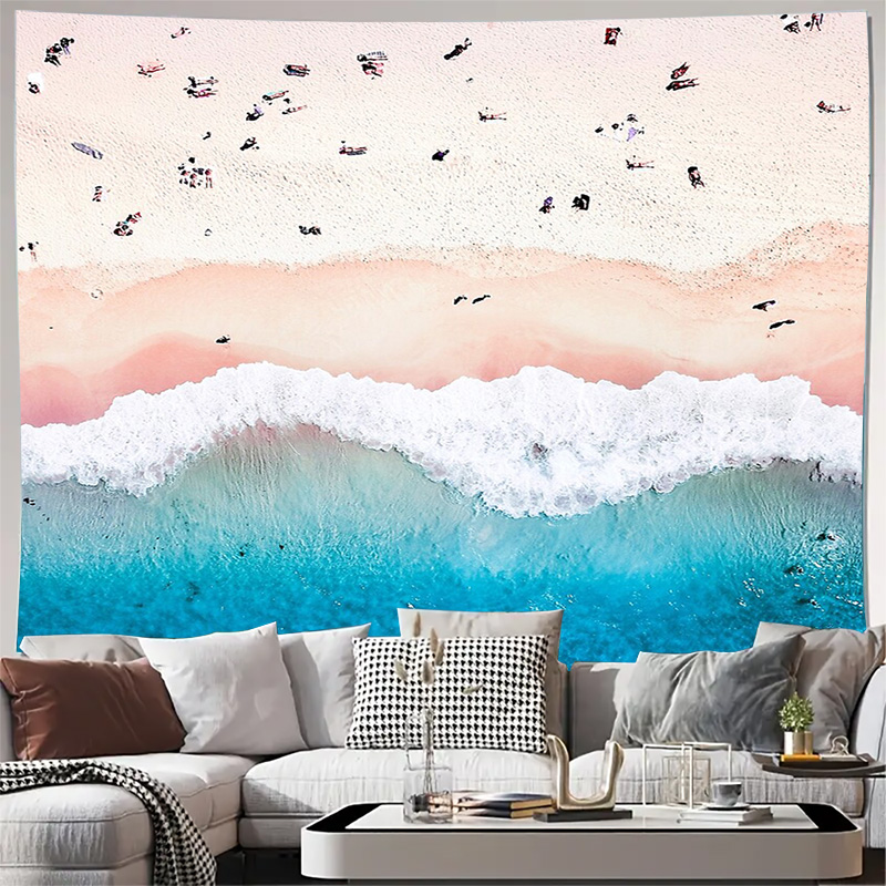 Ocean Wave Tapestry Beach Wall - Home Art Textiles avis et prix