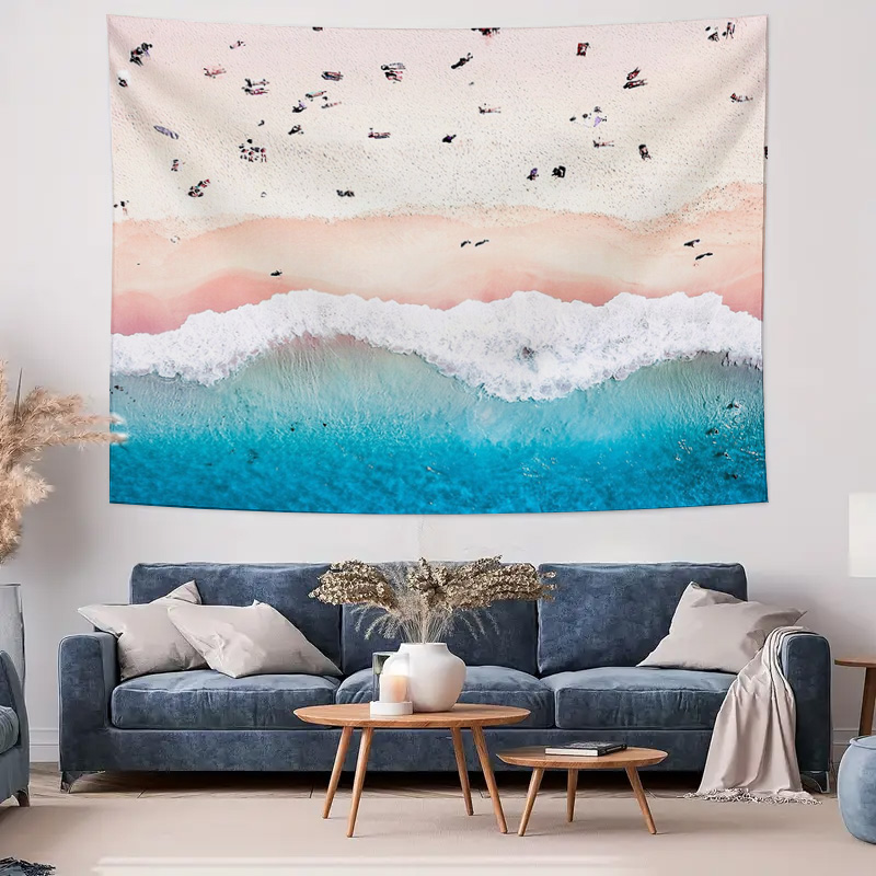 Ocean Wave Tapestry Beach Wall - Home Art Textiles avis et prix
