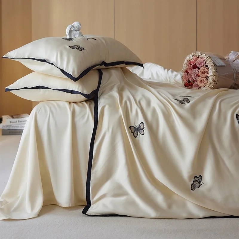 Premium Elegant Butterfly Embr - Home Textiles France avis et prix