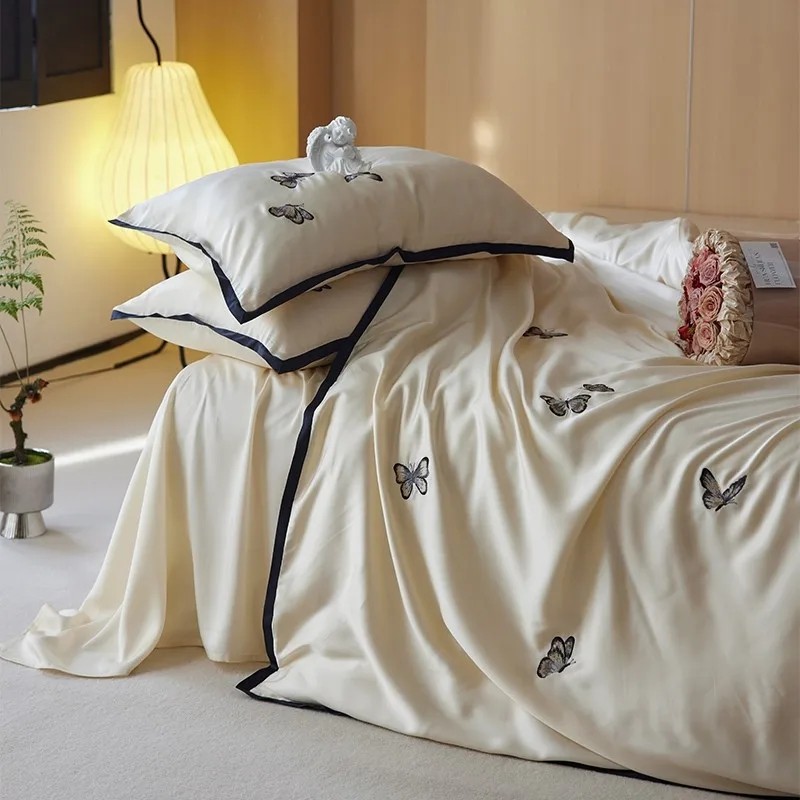 Premium Elegant Butterfly Embr - Home Textiles France avis et prix